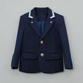 thumbnail image 6 of Kids Clothes Girls School Uniform Star Embroidery Button Down Blazer Jacket Long Sleeve Turndown Collar Suit Coat Size 2-12, 6 of 6