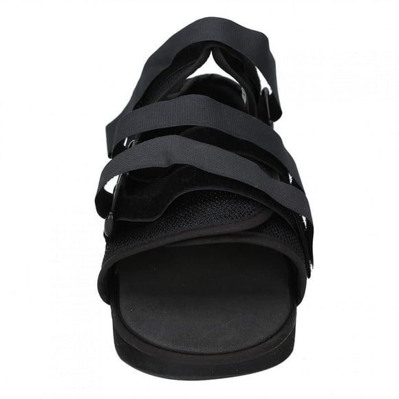 Cast Shoe, Toe Walking Boot, Foot Protection Cast Boot, Breathable Cast Shoe Semi-Open For Shoe Foot Black S