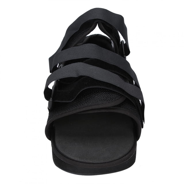 Cast Shoe, Toe Walking Boot, Foot Protection Cast Boot, Breathable Cast Shoe Semi-Open For Shoe Foot Black S