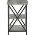 thumbnail image 4 of Convenience Concepts Tucson 16" Square End Table in Faux Birch Gray Wood Finsih, 4 of 6