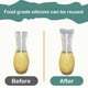 thumbnail image 5 of Salad Dressing Bottle Cap | Silicone Replacement Lid | Easy Clean | Tight Lock & Airtight Seal | Reusable Food-Grade Material | Fits Standard Cruets | Black Gray | 7x7x2cm | 1-Pack, 5 of 6
