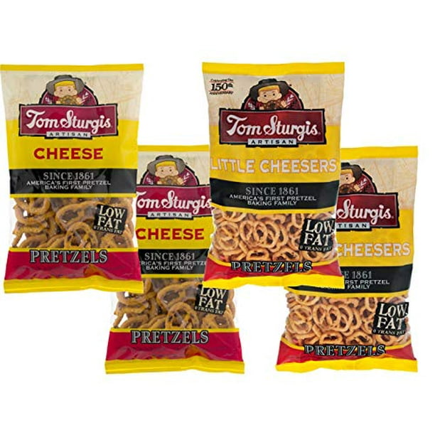Tom Sturgis Cheese and Little Cheesers Pretzels Variety 4 Pack
