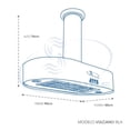 thumbnail image 2 of Campana de Cocina SANAIRE VULCANO 90 CM NEGRO CENTRAL, 2 of 2
