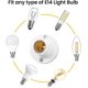 thumbnail image 2 of Newway 5pcks E14 Lamp Holder,e14 Screw Light Bulb Holder, Plastic Ceiling Lamp Socket Crday Gift, 2 of 5