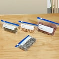 thumbnail image 3 of Thicken Transparent Fresh Keeping Bag Reusable Food Storage Bags With Zipper Waterproof, 3 of 5