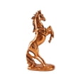 thumbnail image 2 of Liulin Horse Figurines, Resin Standing Horse Statue, Horse Sculpture for Home Office Table Shelf Desk Decor, Attract Luck and Wealth, 13.2", Orange, 2 of 9