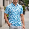 thumbnail image 2 of JAJAHO Polo Shirts For Men Summer Quick Dry Short Sleeve Turndown Collar Casual Breathable Wicking Shirts Comfy Tops, 2 of 4