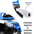 thumbnail image 2 of Montable Electrico para Niños Mini 4x4 Bluetooth Luz Sonido Batería 12v - Azul, 2 of 7