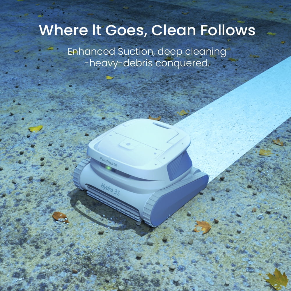 Hydro 3S Cordless Robotic Pool Vacuum for Inground Pools, 4 Cleaning Modes, App Control Ideal,pool robot vacuum for inground pools