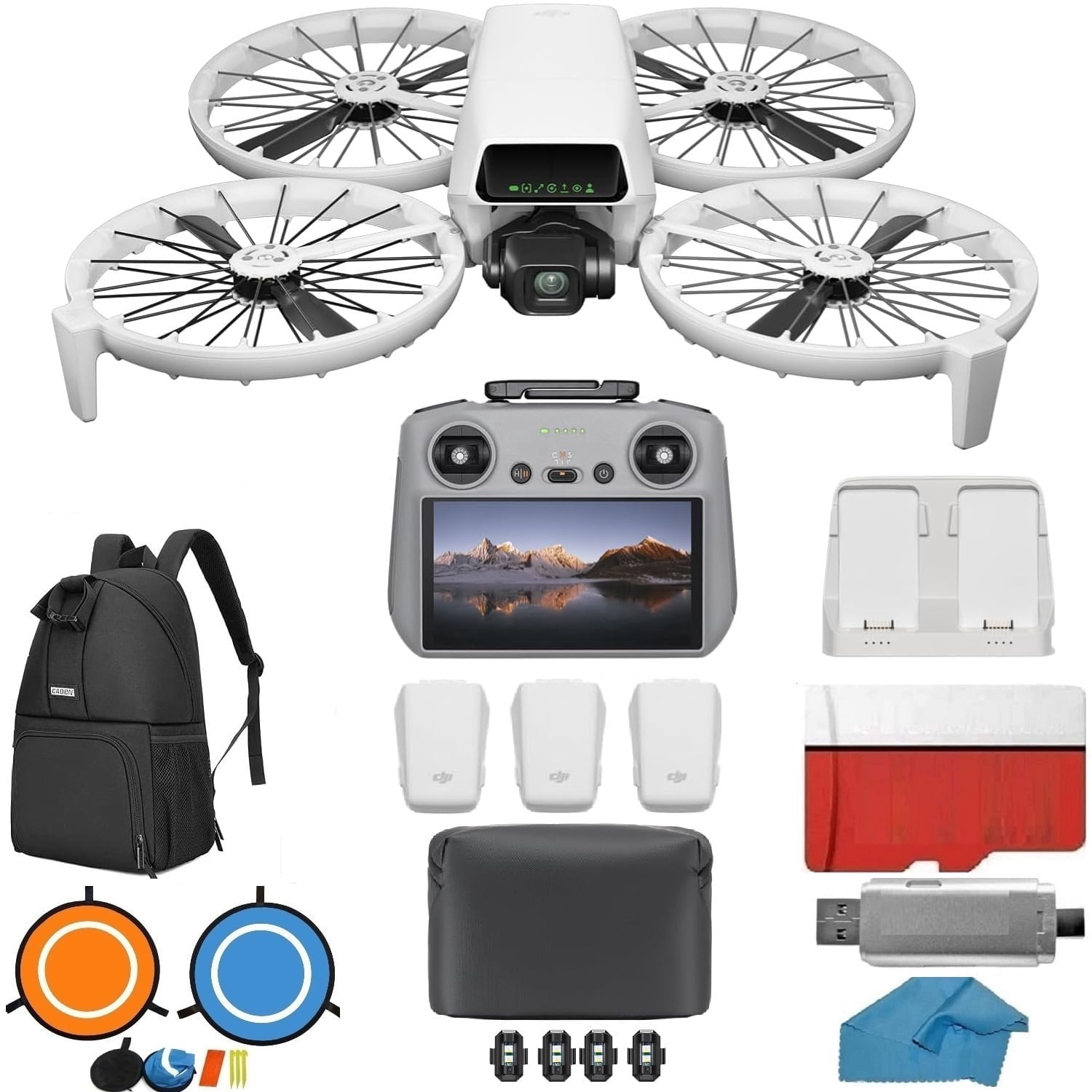 ホビーラジコン Dji mini2 fly more combo DJI, Flip Drone, Fly More Combo, Includes RC 2 Remote Controller