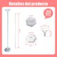 thumbnail image 2 of Soporte de Globos para Mesas, 20Pcs Kit de base para globos con Base, Palos para Globos, soporte de columna de Globos para Boda, Fiesta de Navidad de Halloween decoración, 2 of 4