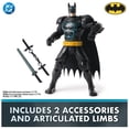 thumbnail image 4 of DC Comics, Batman Battle Clash 6-inch Ninja Strike Batman Action Figure, for Ages 3 and up, 4 of 8