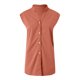 thumbnail image 4 of Camiseta sin mangas con cuello en V informal para mujer: diseño con botones, cuello alto, tejido transpirable, versátil para todas las estaciones, talla real., 4 of 5