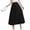 Black, variant on SWSMCLT Women's Tutu Skirt Chiffon Elastic Waist Summer Layered Skirt Pleated Tulle Skirt High Waist Tea Length Midi High Waisted Black One Size