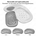 thumbnail image 3 of 1 Set Orthopedic Half Insoles For Shoes Removable Foot Massager Shoe Pads Relieve Foot Arch Pain Foot Care Shoe Accessories, 3 of 8