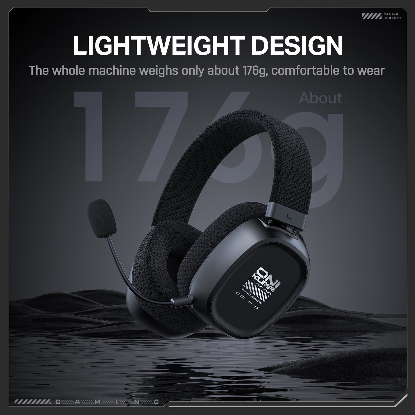Siivton Wireless Gaming Headset for PS5,Playstation 4,Switch,Xbox,Phone,PC, 45H Playtime, 2.4G/Bluetooth 5.4 Gaming Headphones with Mic, Hi-Fi Sound