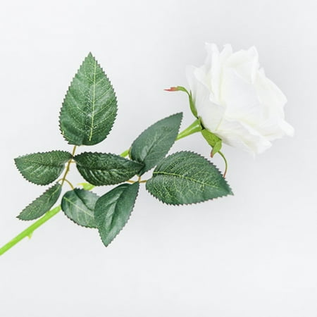 Valentines Arrangement AngelCity Single Silk Artificial Flowers Fake Rose,Faux Rose Floral For Flower Arrangements Home Wedding Decoration Valentine's Day ()