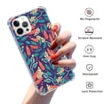 thumbnail image 2 of Indigo Shrub Flower Case for iPhone 13 Pro Max,Aesthetic Colourful Floral Plant Case for Men Women,Unique Soft TPU Bumper Case Cover, 2 of 5