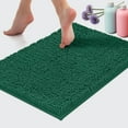 thumbnail image 4 of Green Bathroom Rug, Extra-Soft Plush Bath Shower Bath Mat, Chenille Microfiber Material, Super Absorbent Shaggy Bath Rug. Machine Wash & Dry (15 x 23, Kelly Green), 4 of 8