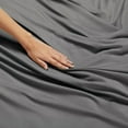 thumbnail image 4 of 1800 Thread Count 3 Piece Deep Pocket Egyptian Comfort Bedroom Bedding Sheet Set Twin Size Charcoal Gray Colour, 4 of 6