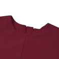 thumbnail image 6 of IROINNID Maxi Dress for Women The Winter Plus Size Round Neck Loose Sexy Long Sleeve Solid Dress Reduced,Red, 6 of 8