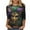 Multicolor#14, variant on DDAPJ pyju Womens Mardi Gras 3/4 Sleeve Tops Fashion Mask Graphic Tees Dressy Casual Round Neck Tunic Blouse New Orleans Carnival Party Tee Shirts Multicolor XXXL