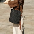 thumbnail image 3 of Maytalsory Stylish And Functional Beach Bag For Summer Getaways Bucket Shape Handbag Bucket Shoulder Bag black 1Set, 3 of 6