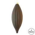 thumbnail image 2 of Vickerman M183275M 8 in. Chocolate Matte Line Finial Ornament  4 per Bag, 2 of 3