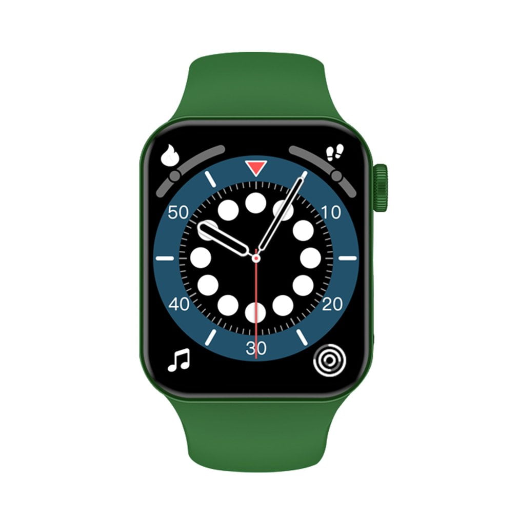 T100PLUS Smartwatch Smart Watch Wireless Call Heart Rate Sport Meter dark green 44 38 11mm Walmart