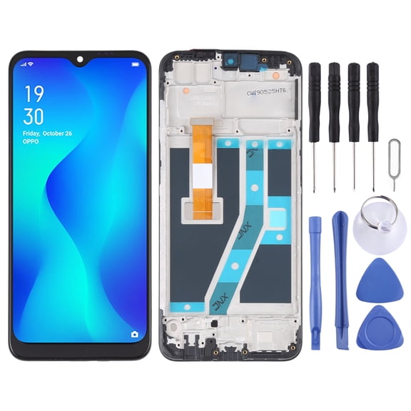 Cellphone Spare Parts  LCD Screen and Digitizer Full Assembly With Frame for OPPO Realme C2 / A1k