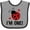 Heather and Black, variant on Inktastic 1st Birthday Ladybug 1 Year Old Girls Baby Bib