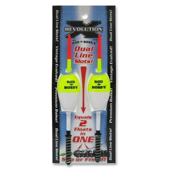 Rod-N-Bobbs 1" Oval Bobber 2/Card'