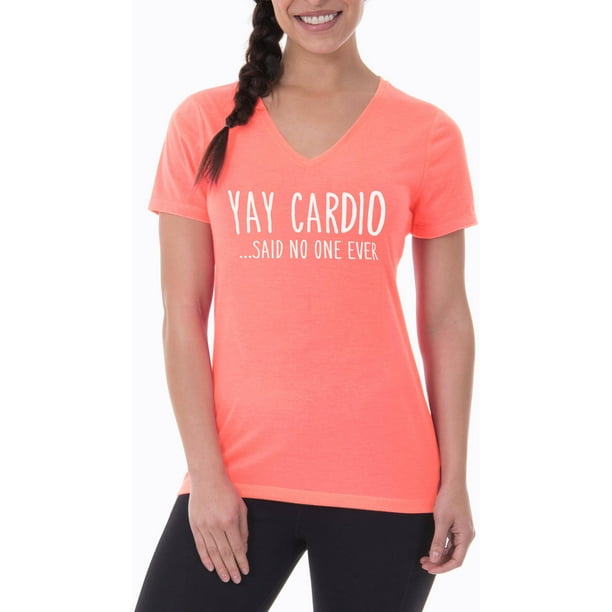 Athletic Works Women's Fitspiration Active Graphic Vneck TShirt