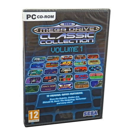 SEGA Mega Drive Collection ~10 CLASSIC GAMES~ Altered Beast + Comix Zone +Vectorman+MORE on PC CDRom