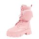 thumbnail image 1 of Botas de plataforma elegantes con bolsillo pequeño para mujer, botas de cabeza redonda con cordones para otoño, 1 of 4
