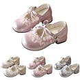 thumbnail image 3 of PLHWHYQ Girls Everyday Wear Sneakers for Little Girls with Bow | Comfortable Soft Sole Fashion Casual Shoes for Daily Activities Pink-a 8.5-9 Years, 3 of 9
