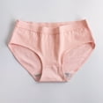 thumbnail image 2 of 2025 Organic Cotton High Waisted Absorbent Period Underwear for Women High Flow Menstrual Underwear Light pink L, 2 of 4