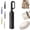 Black, variant on Portable Automatic Folding Umbrella with Hook Handle, Compact Windproof Sun Rain Travel Parasol, 6 Ribs Lightweight Pocket Umbrella Auto Open Close for Men Women Daily Commute