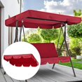 thumbnail image 1 of ZHAOCHENG Juego de toldo para columpio de jardín impermeable, tela Oxford de repuesto, columpio para porche de patio al aire libre con funda de asiento 142*120*18cm + 150*50*10cm, 1 of 4