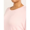 thumbnail image 5 of Joyspun Women’s Scoop Neck Sleepwear Tee with Short Sleeves, Sizes S-3X, 5 of 6