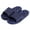 Navy, variant on BadPiggies Shower Shoes for Women Men, Quick Drying Non Slip Bath Slippers Clouds Slide Sandal with Drain Holes