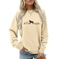 thumbnail image 4 of Sweaters For Women Horse Heartbeat Graphic Hoodless Sweatshirt Long Sleeve Crew Neck Pullover Tops Soft Breathable Fabric For Horse Lover Casual Daily Wear L Womens Sweaters, 4 of 5