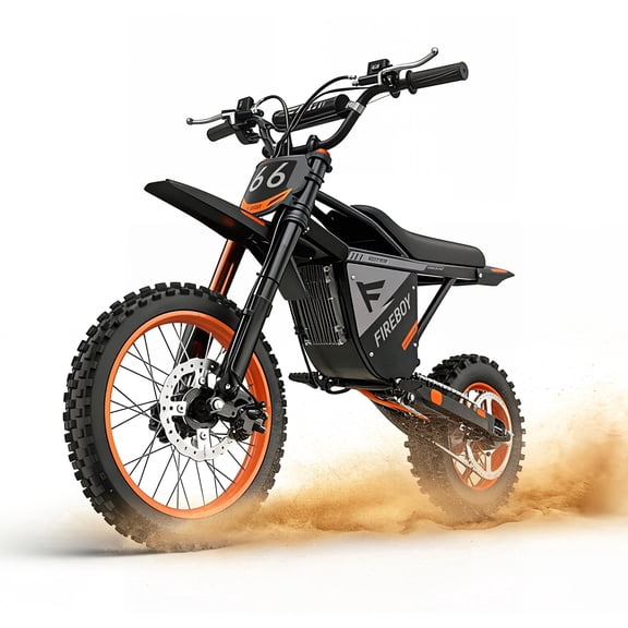 Electric Dirt Bike for Teens Adults, Rear hub Motor 3000W Peak, Electric Motorcycle 48V 30Ah Battery, 35 MPH Max Speed, Dual Shock Absorbers