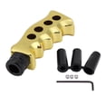 thumbnail image 1 of Perilla de palanca de cambios con mango de pistola y mango de cuchillo para transmisión manual universal, color dorado, 1 of 14