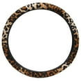 thumbnail image 3 of BDK MTSW903LEP Leopard Wild WheelSkin Plush Steering Wheel Cover, 3 of 3