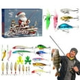 thumbnail image 1 of TIELUTT Fishing Set Set Christmas Advent Small Timer with Soft Alarm Chronometer Timer 25 Days of Christmas Countdown for Boys Digital Timer for Kids with Alarm Window Lights Battery Operated with Ti, 1 of 7