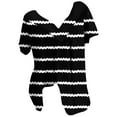 thumbnail image 2 of ALLLIST Womens Tops Plus Size V-Neck Short Sleeve Blouses Fashion Summer Striped Black Shirts Ladie's Tops, 2 of 5