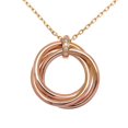 thumbnail image 4 of Pre-Owned Cartier Diamond Trinity Women's Necklace 750 Pink Gold (Good), 4 of 9