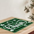 thumbnail image 4 of St. Patricks's Day Placemat Irish Plaid English Decorative Table Runner Insulated Tablecloth, 4 of 5