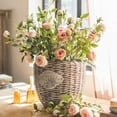 thumbnail image 2 of Artificial Flower Silk Rose Flower Bloom and Bud Stem in Pink 39" Tall, 2 of 5